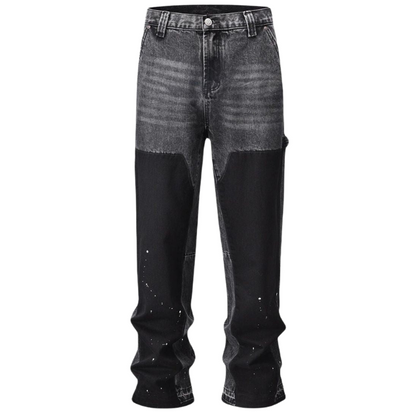 Jeans Flared Met Verf