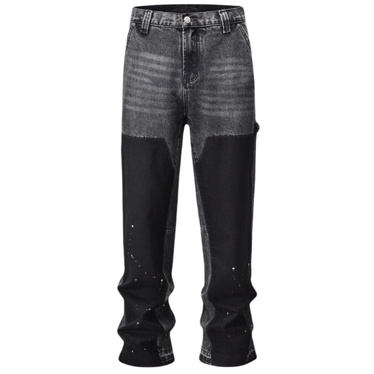 Jeans Flared Met Verf