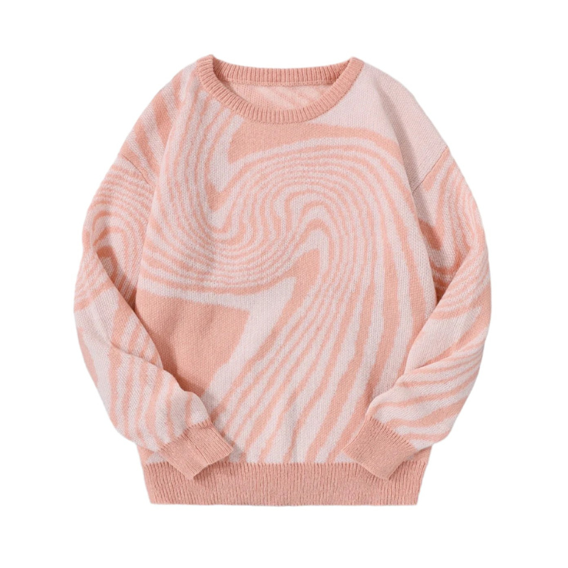 maze jacquard knitted sweater