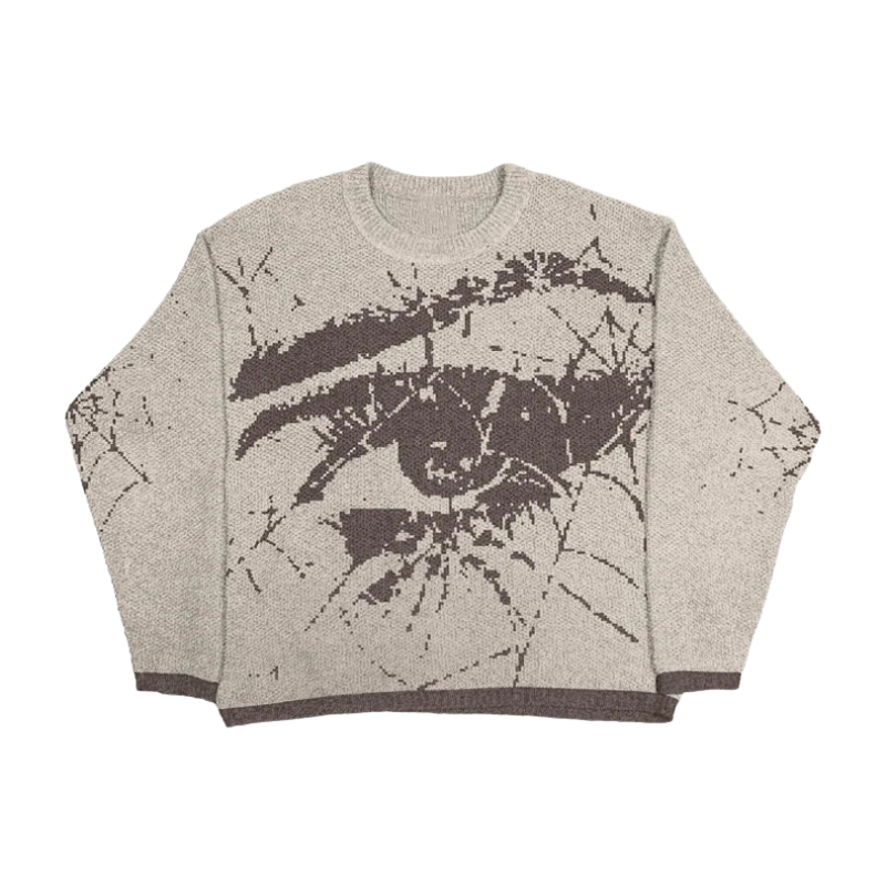 eyes knitted sweater